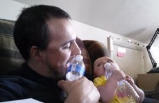 Watch this Dad bond with his baby by adorably emulating her every move