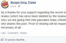 Burger King Tralee offer free pancakes after Facebook gaffe -- but is it a big fat hoax?