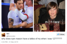 Teenager notices footballer's tattoo looks exactly like him, immediately goes viral