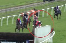 This is one of the most spectacular horse racing falls we've ever seen