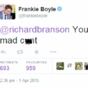 Frankie Boyle just dealt a third degree burn to Richard Branson on Twitter