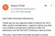 This girl's letter to a university is basically a master class in handling rejection