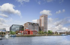 This "visionary" new development (with a tower and park) is planned for Dublin's Docklands
