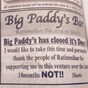 A Donegal pub owner took out this ad giving out to useless customers