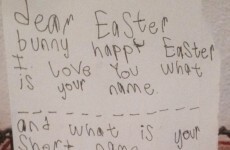 An Irish kid wrote the cutest Easter Bunny letter of all time