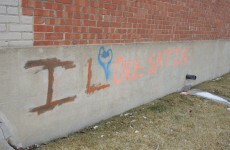 Well, this attempt at edgy graffiti fell flat on its face