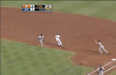 Watch: the weirdest play of the day