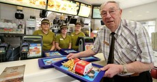 This 90-year-old man is McDonald's oldest employee in Europe
