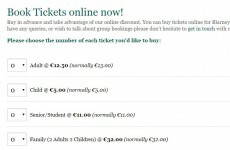 Blarney Castle doesn't really know what a discount is