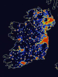 Check out the light emerging from these Dublin landmarks