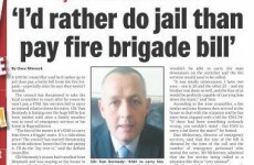 Carlow councillor would “rather do jail than pay fire brigade bill”
