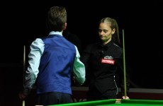 Ken Doherty beat the 10-time ladies' world champion in a thrilling qualifier last night
