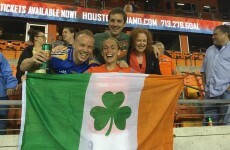 A few Irish fans turned out for the start of Steph Roche's American adventure last night