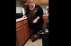 Every arachnophobe will sympathise with this woman's reaction to seeing a spider