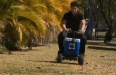 Watch: Man charged for drink-driving on his motorised beer cooler