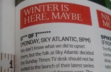 The Sunday Times' review of the new Game of Thrones episode is gloriously bitchy