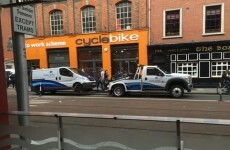 Oh nothing, just the clampers getting towed away in Dublin