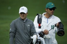 Jordan Spieth's caddy was a maths teacher not so long ago - yesterday he landed a windfall