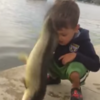 Freshly-caught fish gets its last revenge on unsuspecting little boy
