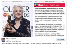 The Daily Mail made harsh comments about Angela Lansbury's appearance and nobody's happy