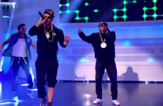 Two former Liverpool stars have teamed up to perform a hip-hop classic