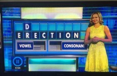 This afternoon's Countdown just had a double 'erection' incident