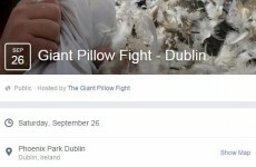 Over 6,000 people have signed up to take part in a giant pillow fight in Phoenix Park