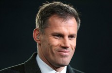 Jamie Carragher took a very unsubtle pop at Raheem Sterling after Liverpool's loss today