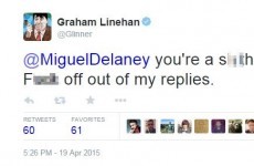 Graham Linehan ate the head off an Irish journalist who criticised Father Ted last night