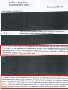 Here are the HEAVILY redacted documents that raise questions about IBRC's sale of Siteserv