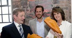 Enda and Joan look pretty happy with their 200 new jobs and orange trainers