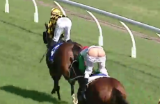 There was a cracking finish at Canterbury today after one jockey bared his arse