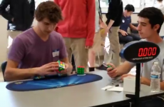 Watch this kid solve a Rubik's Cube in 5.25 SECONDS