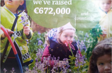 This picture of a little girl eating a flower in the Lidl catalogue is going super viral