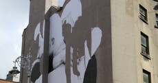 The same-sex marriage mural has been damaged by the weather