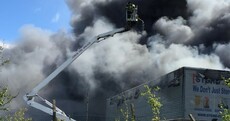 PICTURES: 50 firefighters deal with major blaze at storage unit off M50