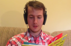 Guy reads a bedtime story with a 'speech jammer', hilarity ensues