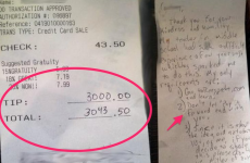 Waitress gets $3,000 tip after telling customer she was about to be kicked out of her apartment