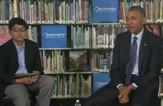 Watch a 12-year-old student shut a rambling Barack Obama down