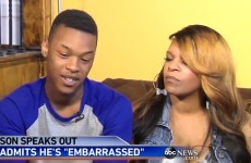 Baltimore teen hit by his mother on camera is sorry for rioting