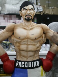 One baker hopes a Pacquiao victory tonight will be a piece of cake