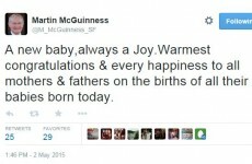 Martin McGuinness managed to congratulate the royals ... without mentioning them