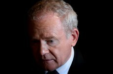 Paint bombs were thrown at Martin McGuinness's home last night