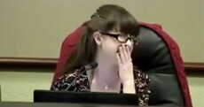 WATCH: Meeting descends into laughter as mayor leaves mic on in the toilet