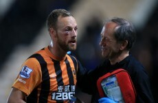 David Meyler shows off his war wounds after suffering gruesome eye injury