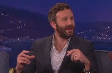 Chris O'Dowd was on Conan last night and told him about the evil prank he's playing on his baby
