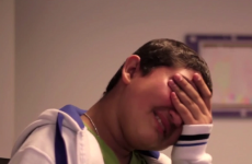 Just look at the tears of joy on this kid's face when he's surprised by his footballing hero