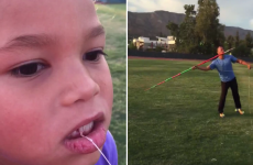 Olympic gold medallist pulls his daughter's tooth out... by tying it to a javelin