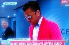 Dani Alves turned up for the Bayern Munich game dressed as Bruno Mars again, everyone