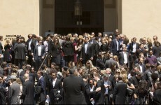 Bono sang a touching version of 'One' at Dave Goldberg's funeral